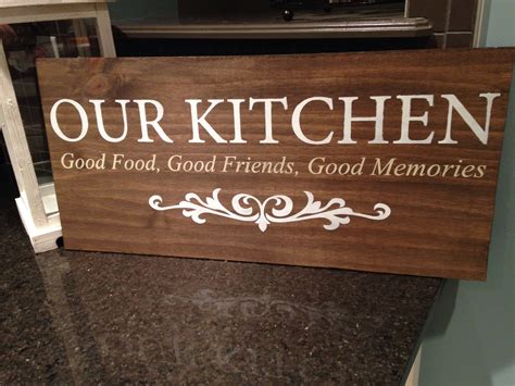 Kitchen Wood Sign Home Decor Signs