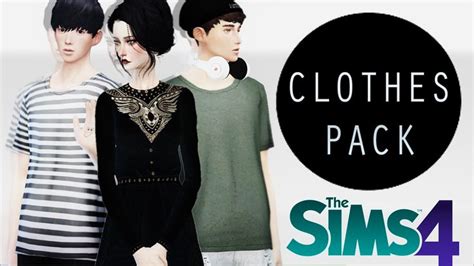 Clothes Pack Pack De Ropa Sims 4 Packing Clothes Clothes Sims 4