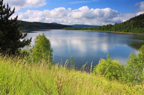 Landscape With Lake Free Stock Photo - Public Domain Pictures
