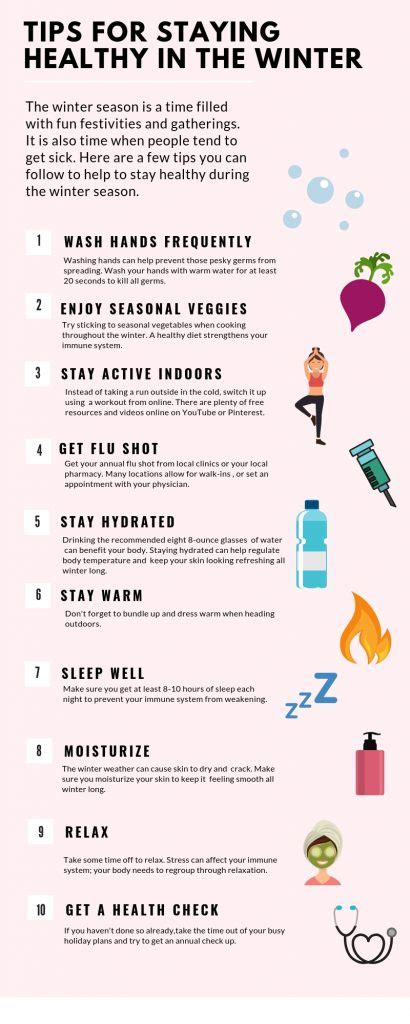 Infographic 10 Tips For Staying Healthy In The Winter Uhcl The Signal