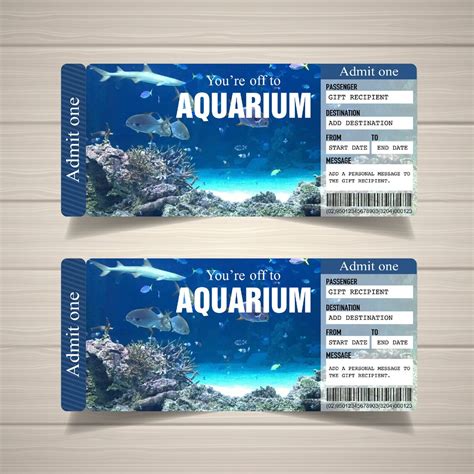 Printable Aquarium Surprise Ticket Aquarium Surprise Trip Printable