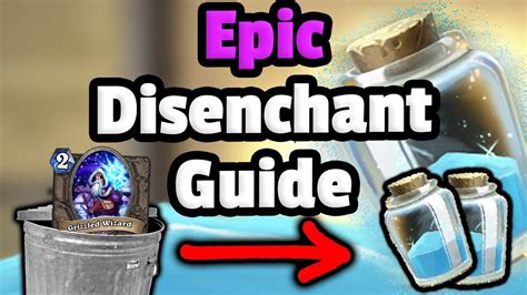 Is there a guide on which cards i definitely definitely could disenchant for dust? Epic Card Disenchant Guide - Hearthstone Descent Of Dragons - YouTube