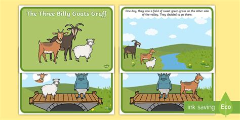 the three billy goats gruff story cards eyfs resource