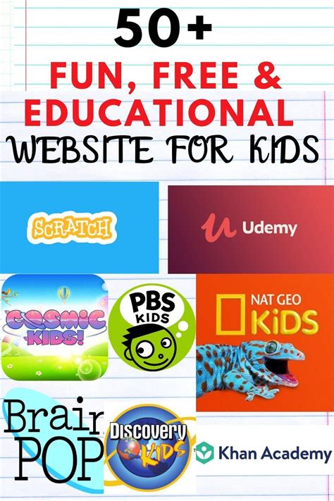 Educational Free And Fun Websites For Kids Educational Websites For