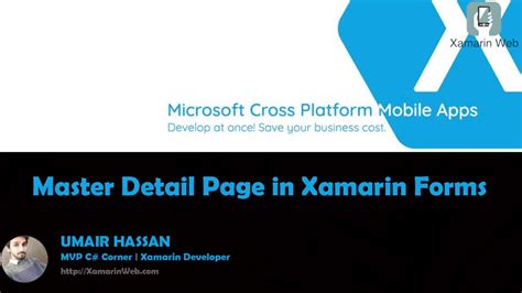 Master Detail Page In Xamarin Forms Youtube