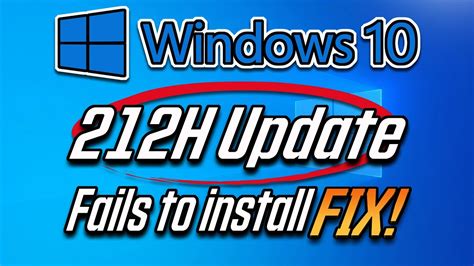 Windows 10 Update 21h2 Fails To Install Solution Tutorial Youtube