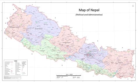 political and administrative map of nepal embassy of nepal tokyo japan
