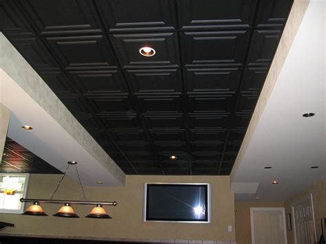 Pin By Bb Inc On Style 2 Black Ceiling Black Ceiling Tiles Ceiling