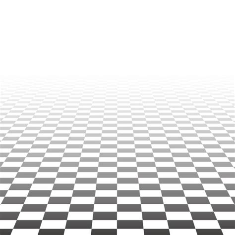 Checkered Background Floor Pattern In Perspective 3d Illustrations