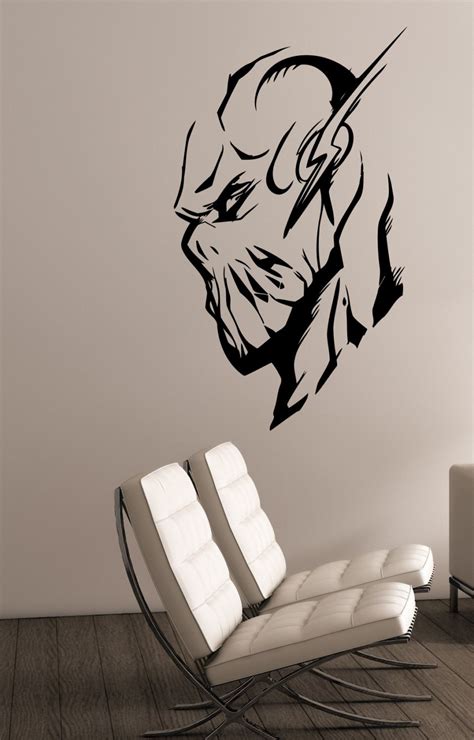 Maybe you would like to learn more about one of these? The Flash Superhero Head Wall Mural Cool Home Bedroom ...