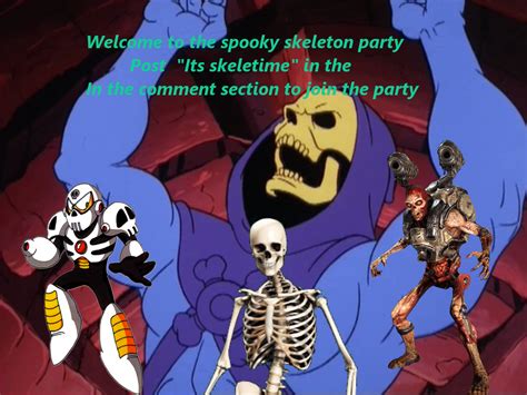 The Sp00ky Party Spooky Skeleton Know Your Meme