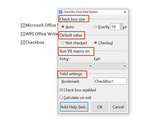 How To Insert A Checkbox In Word Document On Mac Or Windows Wps Office Academy