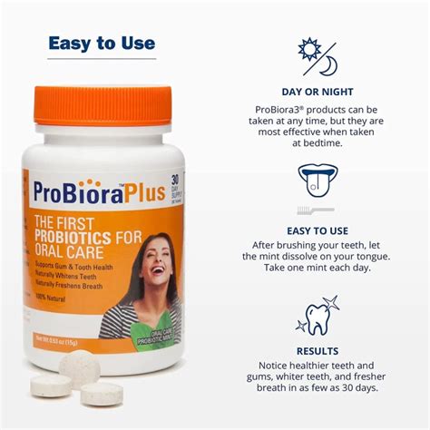 Probioraplus 1x Daily All Natural Dental Probiotic Probiora Health