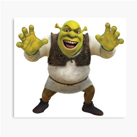 Shrek Canvas Print By Thedankseagull Redbubble