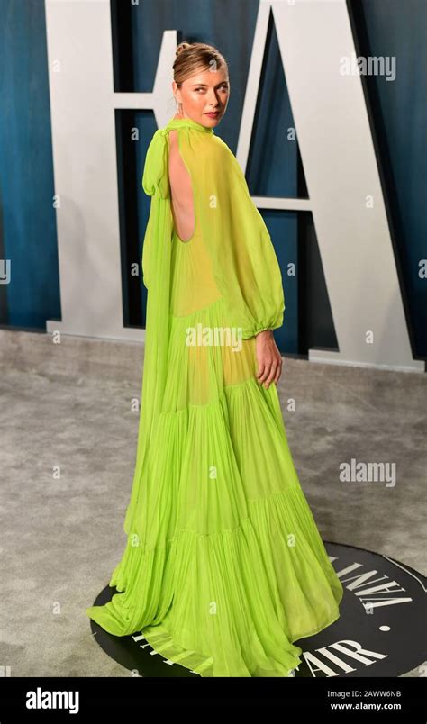 Maria Sharapova Attending The Vanity Fair Oscar Party Held At The