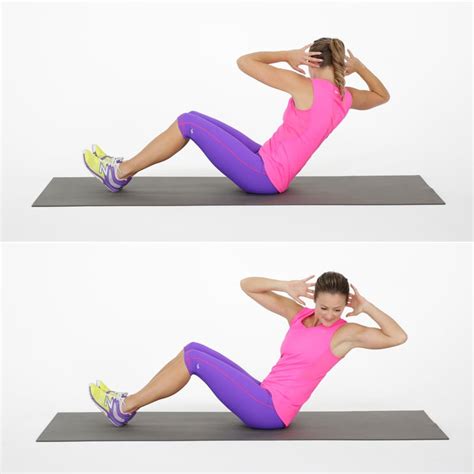 seated russian twist 30 day 6 pack abs challenge popsugar fitness australia