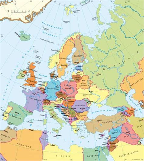 Die liste der hauptstädte europas zeigt die hauptstädte aller europäischen staaten und bietet eine möglichkeit zum vergleich zwischen diesen in den punkten. Diercke Weltatlas - Kartenansicht - Europa - politische ...