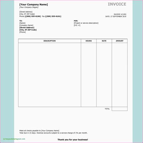 Invoice Form Simple Invoice Template Word Free Templates 2 Resume