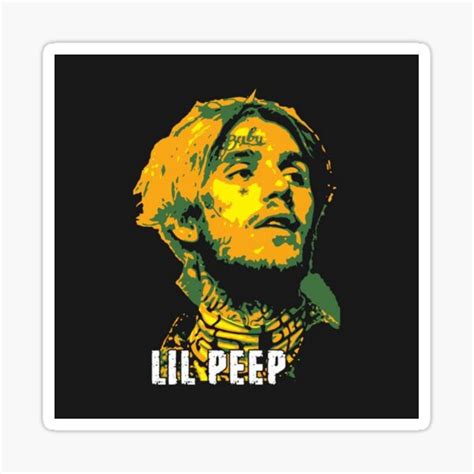 Lil Peep Portrait Drawing Art Original Design Sticker For Sale By