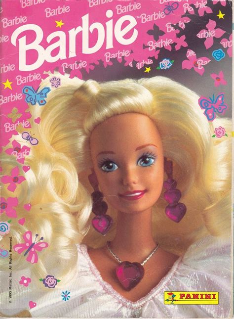 A Barbie Doll With Blonde Hair And Blue Eyes On The Front Cover Of A