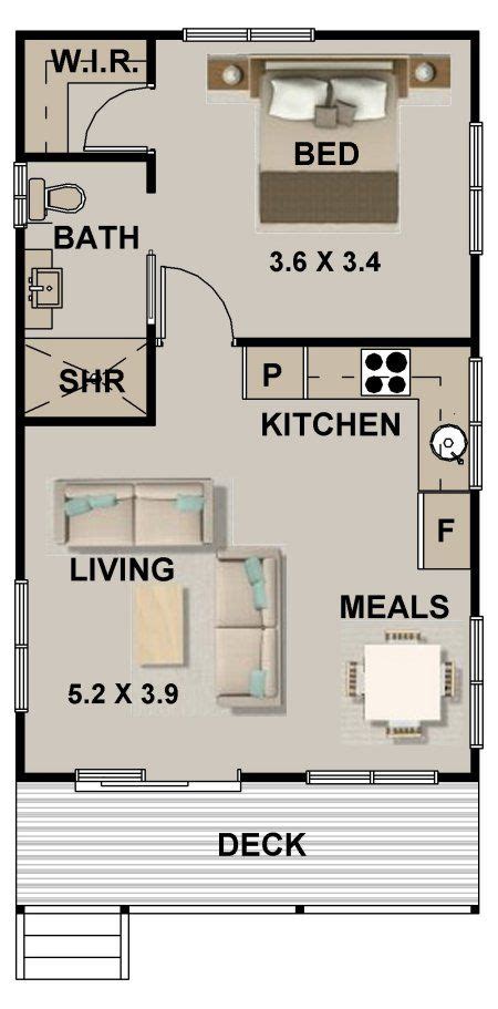 25 Amazing Concept Small One Bedroom Home Floor Plan
