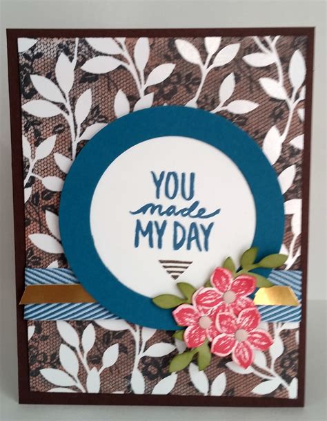 You Made My Day Card Stamped And Embossed