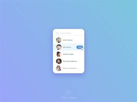 Add Users Ui Design By Ildiko Gaspar On Dribbble