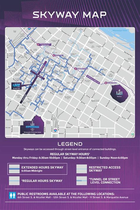 Map Of Skyway Downtown Minneapolis