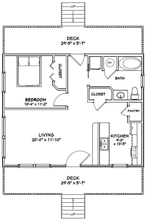 1 bedrooms 15k 2 bedrooms. 30x24 House -- 1-Bedroom 1-Bath -- 720 sq ft -- PDF Floor ...