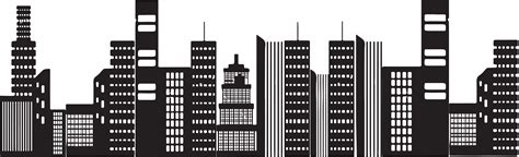 City Building Clipart Black And White Png Clip Art Library