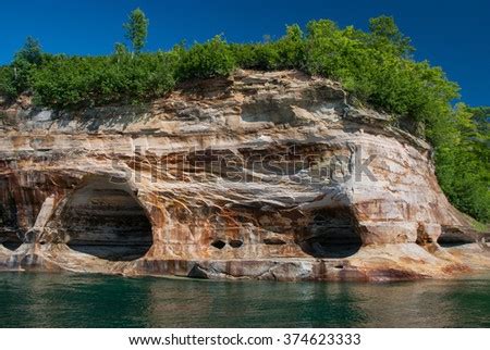Caves Sandstone Rocks Lake Superior Pictured Stock Photo Edit Now