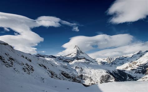 Papéis De Parede Montanhas Neve Inverno Paisagem Suíça 2560x1600 Hd