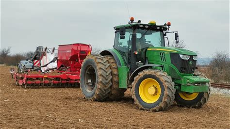 Příprava Půdy A Setí Jarní Pšenice 2021 • John Deere 8320 R 6190 R