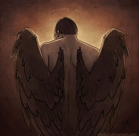 Castiel Fan Art Wings