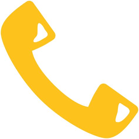 Telephone receiver emoji clipart. Free download transparent .PNG png image