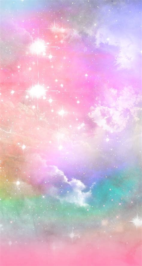 Candy Galaxy Holographic Wallpapers Rainbow Wallpaper