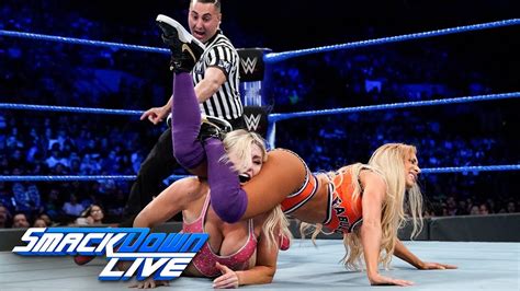 Carmella Vs Alexa Bliss Vs Charlotte Flair Smackdown Live June