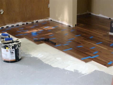 You can put it in kitchens, but you'll need to be obsessive about wiping up any spills. Installing Hardwood Flooring Over Concrete | how-tos | DIY