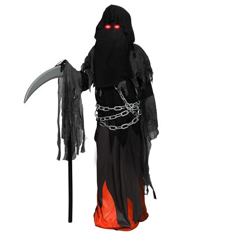 Buy Yoleshy Grim Reaper Costume Kids Reaper Costume With Glowing Up