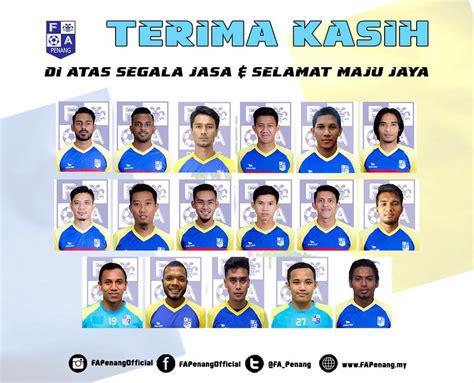 Di antaranya berasal dari sarawak saat ini sedang bersiap untuk mengikuti malaysia premier league (kompetisi kasta kedua. Pemain Baru Pulau Pinang Musim 2020 - yusufultraman.com
