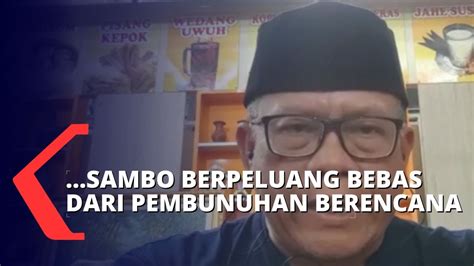 Ketua Ipw Sebut Ferdy Sambo Punya Peluang Bebas Dari Perkara Pembunuhan