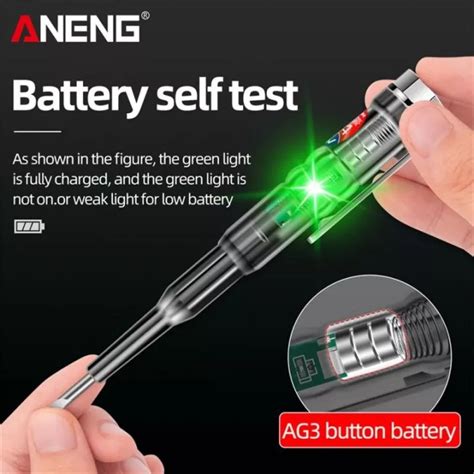 Aneng Obeng Tespen Tester Pen With Indicator Led B14 Transparent