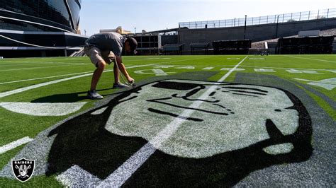 Raiders Field At Allegiant Stadium Prepped For Inaugural Home Opener