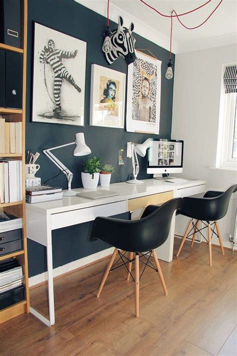 A guest bedroom with a home office. 20 Simple And Stylish Workspace With IKEA Micke Desk ...
