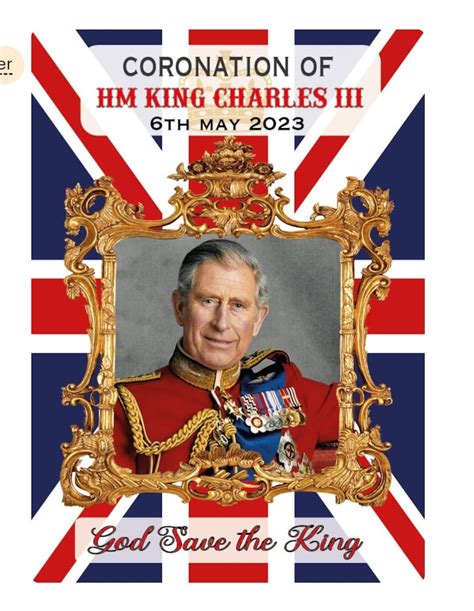 Coronation King Charles Iii 6 May 2023 Fridge Magnet Laminated Plastic