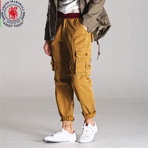 Mens Casual Cargo Pants Fashion Military Style Multi