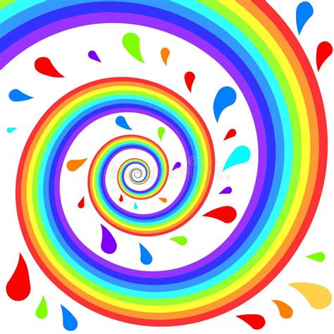 Colorful Rainbow Spiral Stock Vector Illustration Of Bright 25708670
