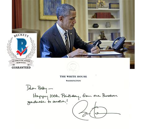 Lot Detail President Barack Obama Signed And Hand Written White House