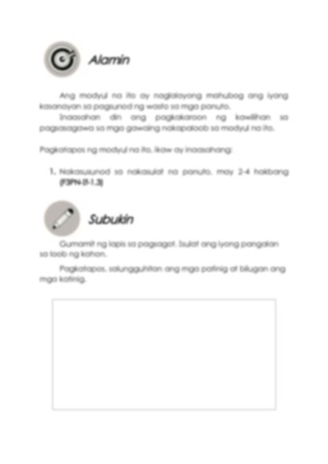Solution Filipino3 Q1 Mod5 1 Piling Larang Akad Pagsunod Sa Panuto Na