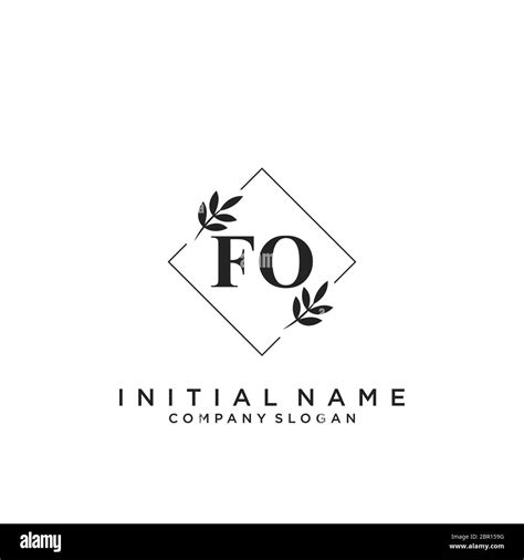Initial Fo Beauty Monogram And Elegant Logo Design Stock Vector Image